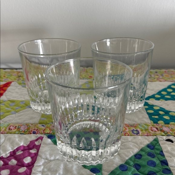 Crisal Other - Vintage 70s Crisal Portugal Lead Crystal Cut Glass Old Fashioned Whiskey Glasses
